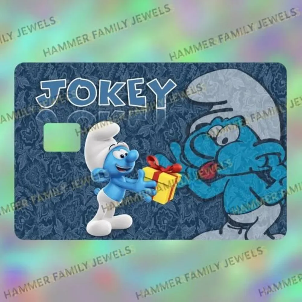 Jokey Smurf Card Decal